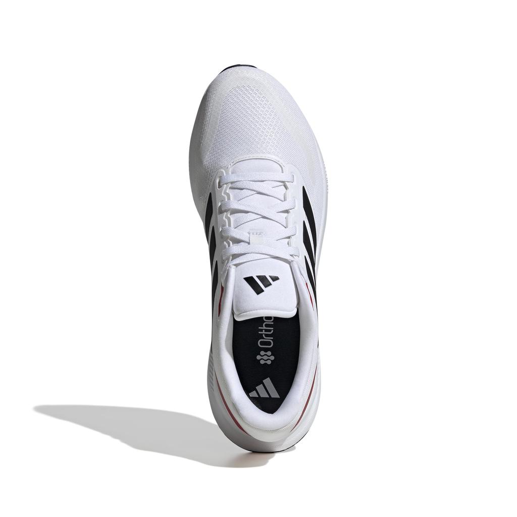 Adidas Core Runner 5 Wide Running Footwear Size cm Shoes, NKE53, White/Core Black/Better Scarlet, 26.5 (IE0551)