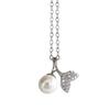 Dream Pearl Fish Tail Necklace Full of Diamond Fish Tail Collar Chain French Vintage Neckchain Female