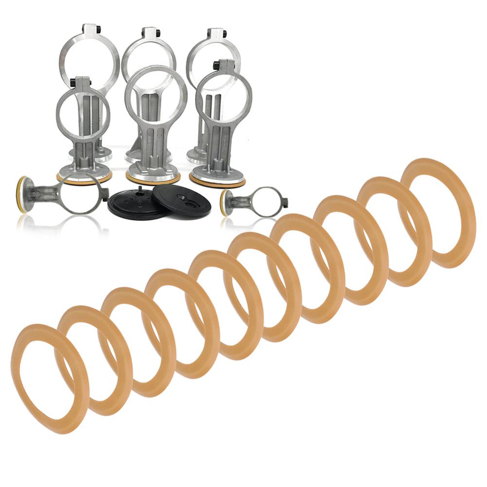 10 Pezzi Anelli Pistone in Gomma Accessori Pompa Isolati per Compressore d'Aria Silenzioso Senza Olio da 550w