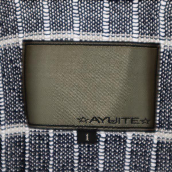 AYUITE Langärmiger Strick-Cardigan 1 Marine andere Concho-Knöpfe Herren Gebraucht