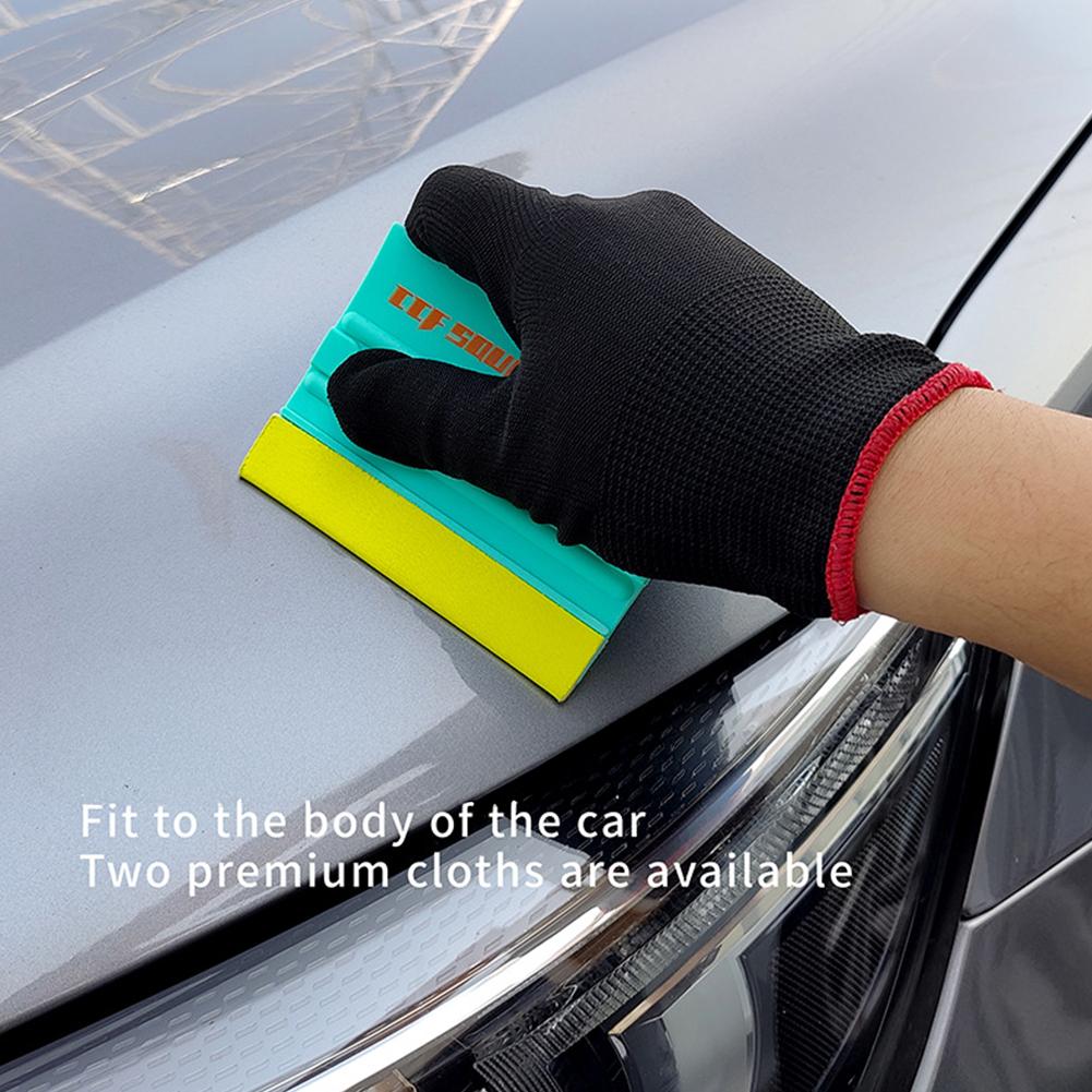 1PC Car Film Squeegee Dual-Blade Magnetic Color Change Film Tucking Edge Sealing Bubble Removal Tool