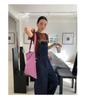 NEWOPEN 2025 Early Spring Korean Style Commute OL Wide-Leg Denim Overalls C3621