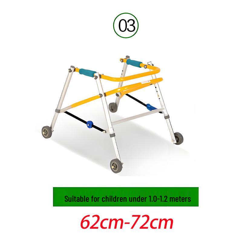 Four-Wheel Children's Walker for Lower Limb Rehabilitation