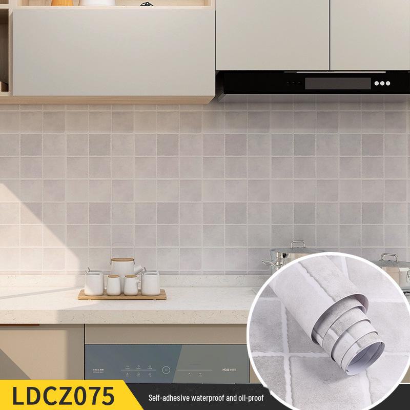 Waterproof Self-Adhesive Imitation Tile Wallpaper Sticker for Living Room, Kitchen, Bathroom