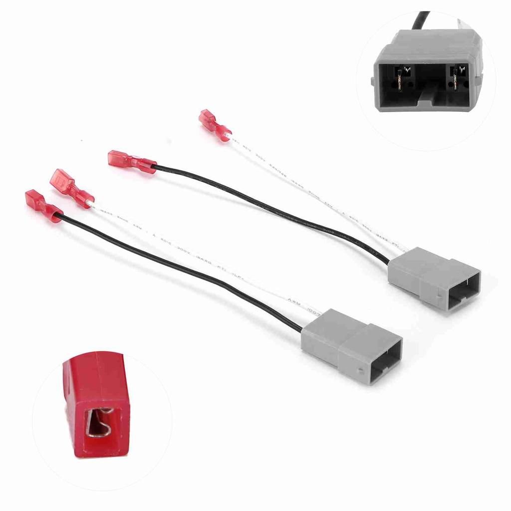 Pair Car Speaker Wire Harness Adapter Plug Modification Replacement for AcuraAccord