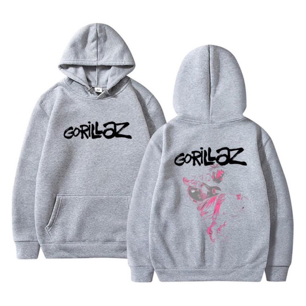 Rock Band Gorillaz The Now Now Album Grafik Hoodie Herren Damen Punk Oversized Kapuzenpullover Sportbekleidung Männlich Vintage Cool Hoodies