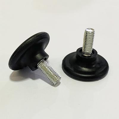 4 Stück Schwarz Weiß Eisen Kunststoff Möbel Tisch Stuhl Sofa Bein Füße Verstellbarer Nivellierfuß Gleiter Gleitpad M6 M8