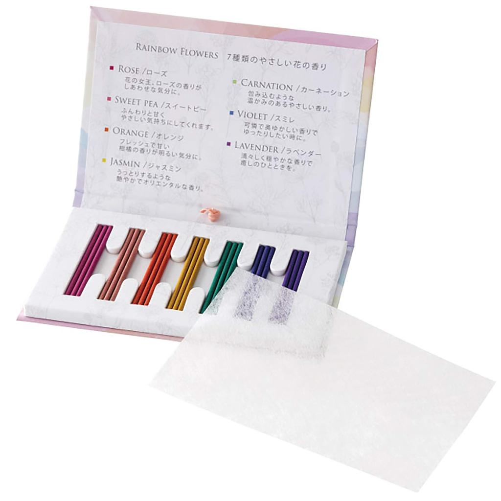 Heads Made in Japan Miscellaneous Goods 14 x 9 x 1cm Rainbow 3 Sets Incense Incense Sticks 7 Types HEADS RAB-INS