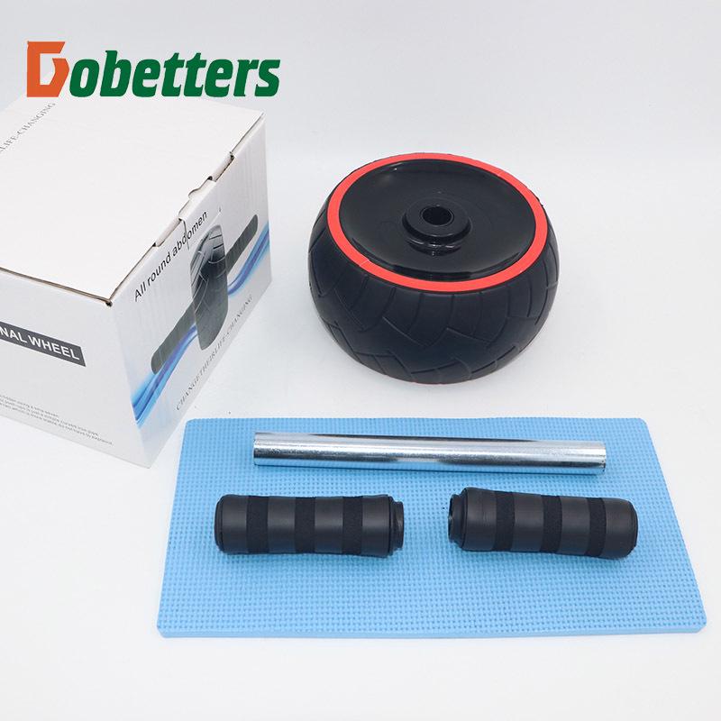 Non-Rebound Ab Wheel: Rubber Abdominal Muscle Roller for Fitness Training