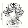 Yoga Meditation Lotus Metal Wall Art for Living Room Bedroom Balcony