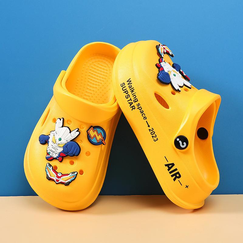 Cartoon Design Cute Kids Clogs Breathable Summer Shoes Nonslip Eva Sandals Boys For