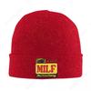 Milf Unisex I Love Fishing Hats Autumn Winter Beanies Baggy Caps FeUnisex Unisex Acrylic Bonnet Print One Size