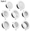 75/100/150mm Ducting Ventilation Grilles Air Vent Cover Extract Valve Grille Durable Air Circulation Vents Cap Home Decoration