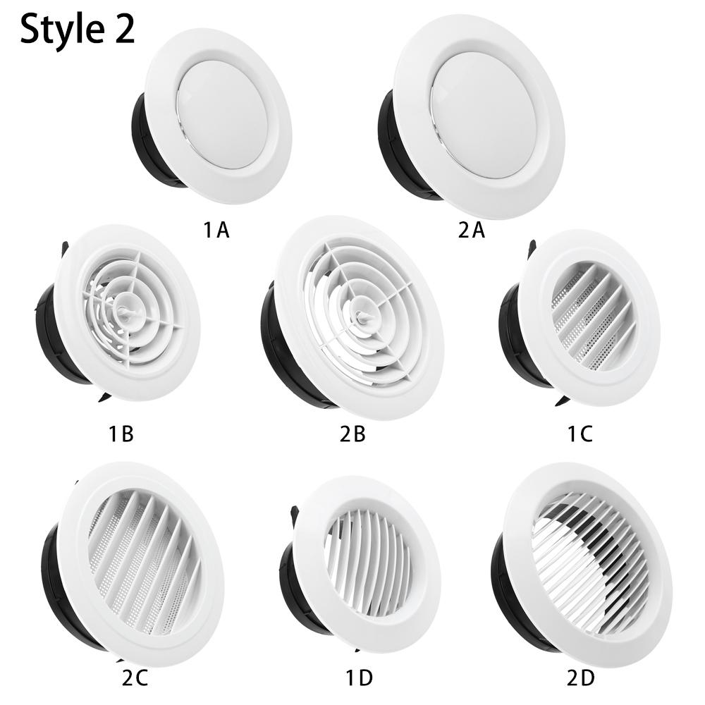 75/100/150mm Ducting Ventilation Grilles Air Vent Cover Extract Valve Grille Durable Air Circulation Vents Cap Home Decoration
