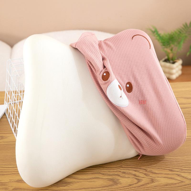 Cute Rabbit Bear Waist Leaning On The Office Work Station for A Long Time Seating Artifact Seat Waist Support Cushion Plush Toy