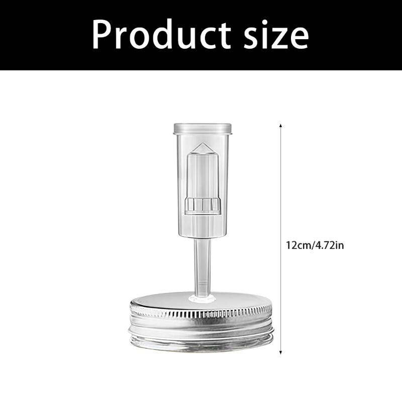 Durable Plastic Fermenting Lid With Management System produced For 86mm Jars