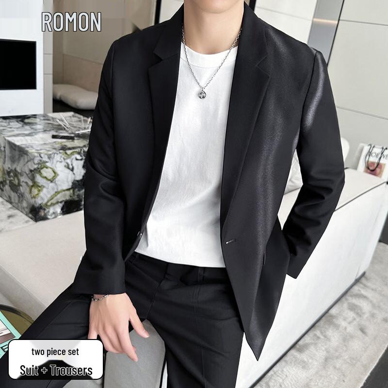 ROMON Men s Seven-Sleeve Business Suit Set XL