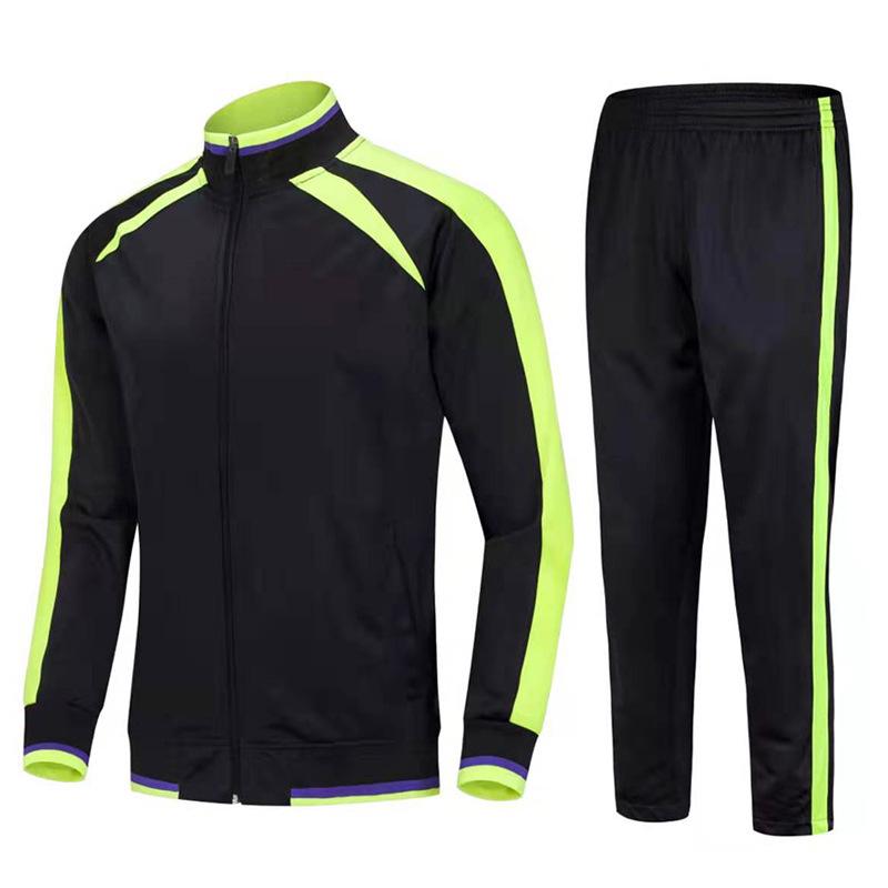 Sportswear Set, Long-sleeved Jacket, Training Clothes, Adult Children's Football Clothes, Custom Jerseys, Autumn and Winter Men's and Women's