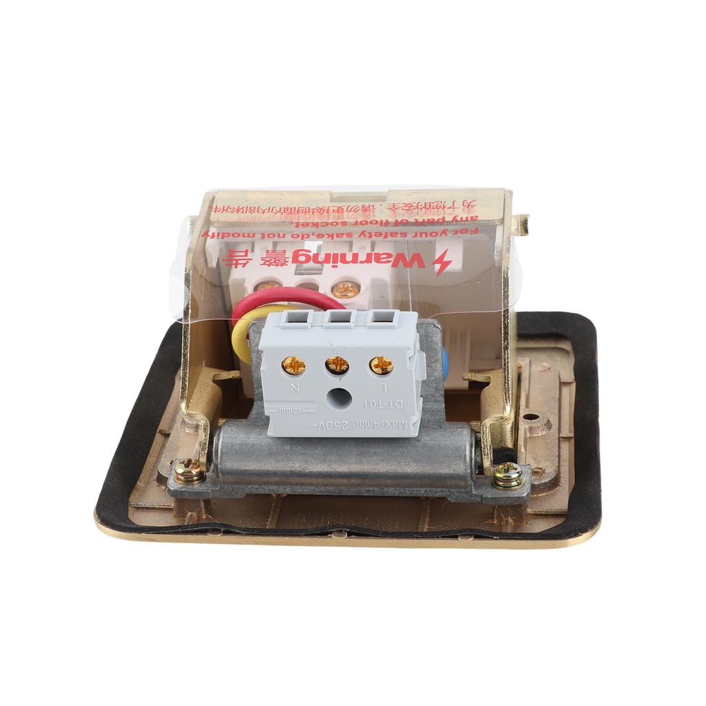 DT-T01 All-Copper Arc Waterproof Floor Socket Damping Luxury Multifunctional   Floor Socket Slow   Ground Socket