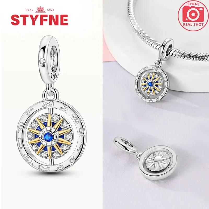Copperour Lady Charm Bead The Virgin Mary Dangle Fitoriginal Bracelet Pendants Jewelry Marking Fine Gift For Women