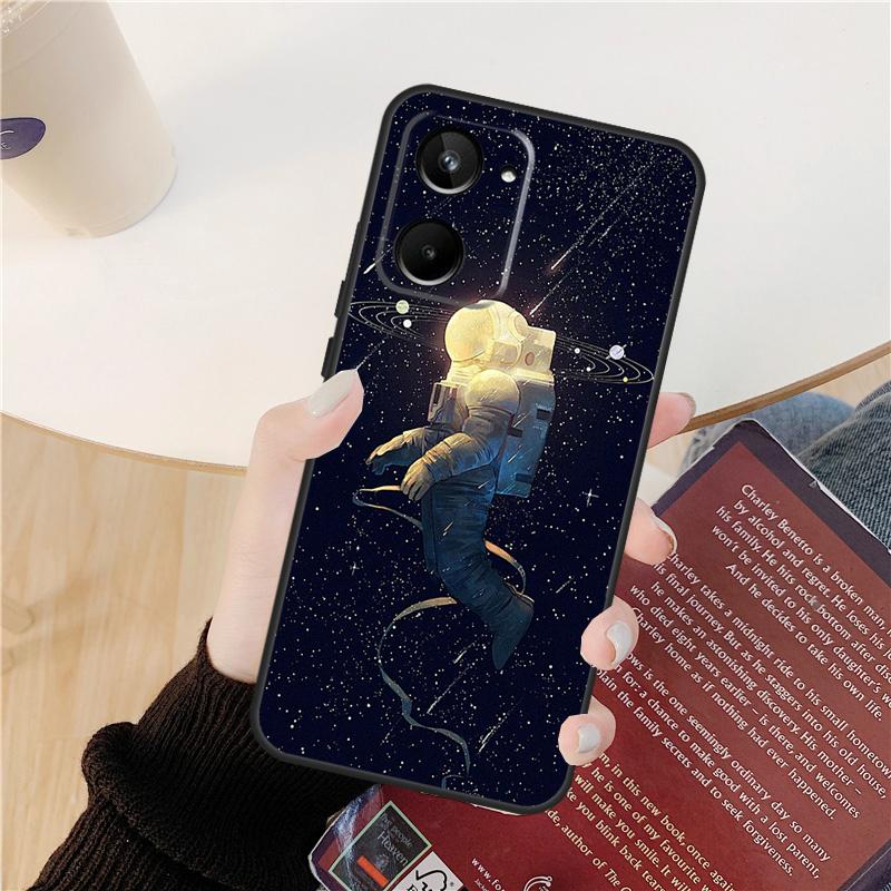 

Space Moon Astronaut Case For Realme GT 7 Pro GT 6T 6 5 C55 C53 C51 C21Y C25S C61 C67 C75 10 11 12 13 14 Pro Plus Realme C67 4G