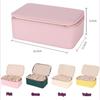 PU Leather Travel Jewelry Box Large Capacity Small Item Storage Box Jewelry Storage Box