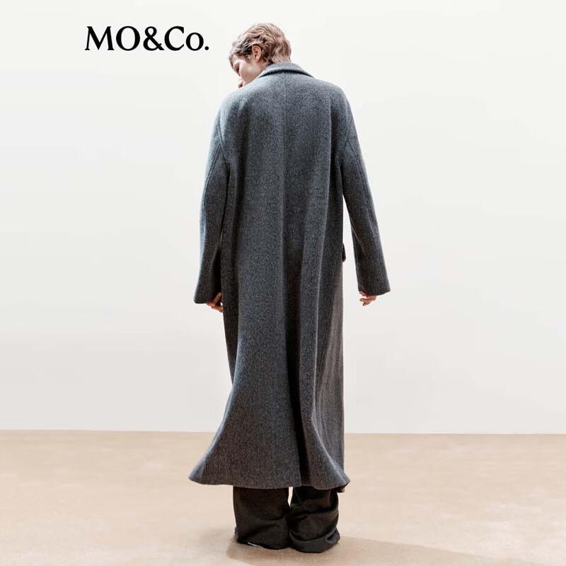 MO&Co. Women's Double-faced Wool Long Coat MBE4OVC012
