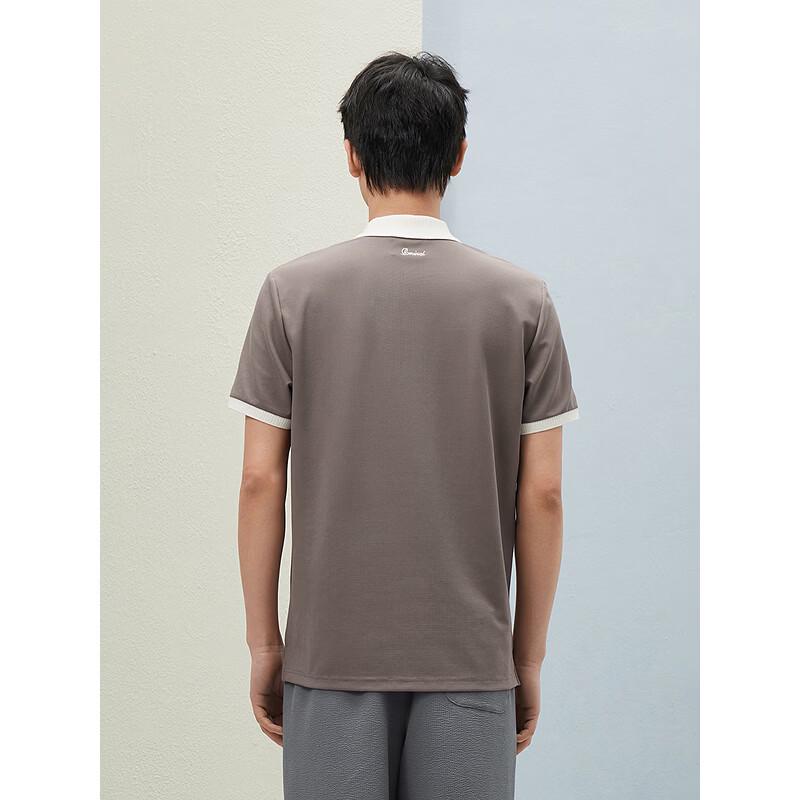 GXG Men's Two-Tone Ribbed Short-Sleeve Polo