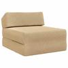 Folding Sofa Bed Green & Grey 60 X 70 X 41 Cm Fabric