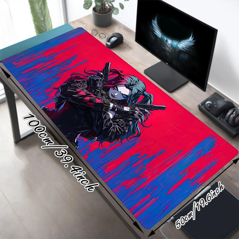 Harley Quinn Xl Gaming Mouse Pad Nonslip Rubber Base Stitched Edge Waterproof Desk Mat For Pc Laptop Gamer Office Computer Accessories C927348