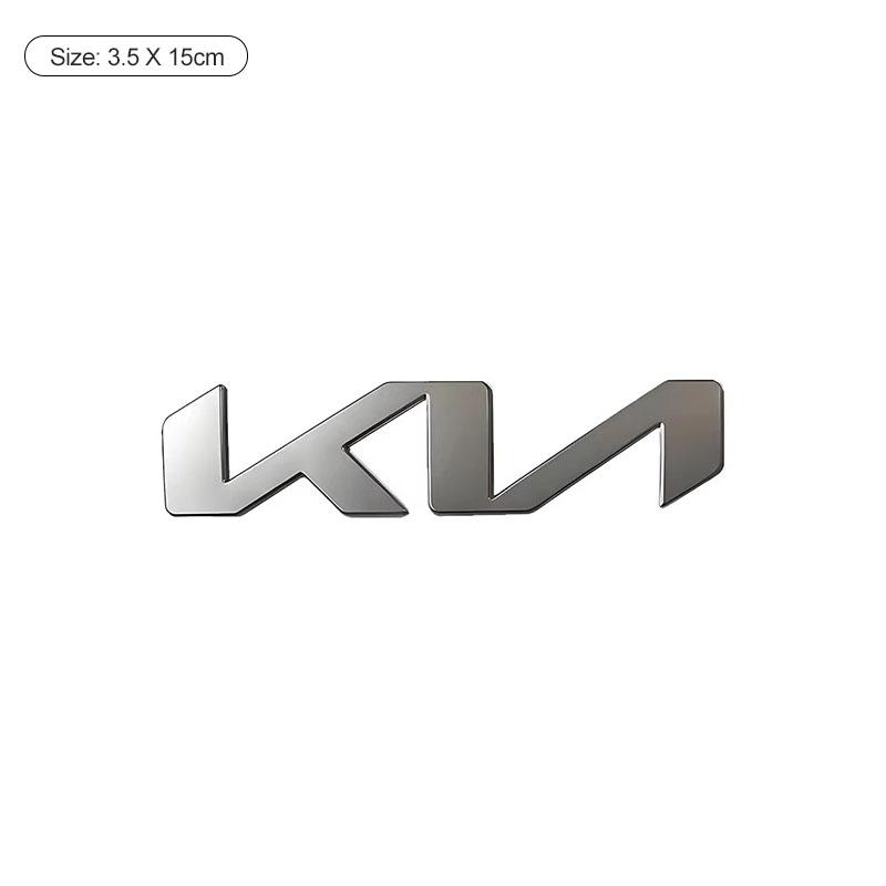 DRLK6 1Pcs 3D Metal Car Front Hood Emblem Badge Rear Trunk Sticker Decal For KIA K5 K9 Sorento Ceed Sportage Stinger Niro Soul EV6 RIO