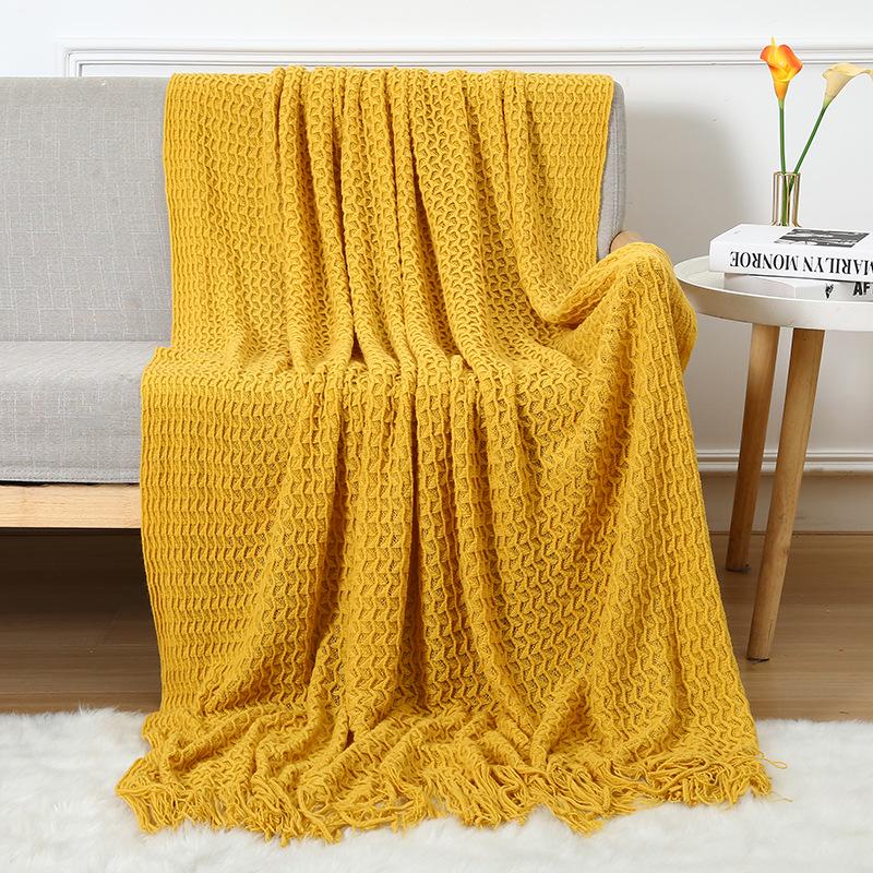 Knitted Sofa & Nap Blanket for Summer and Air Conditioning