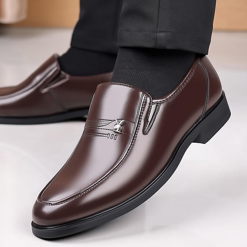 Leather Shoes Men's Shoes Business Dress Shoes Soft-soled Non-slip Shoes