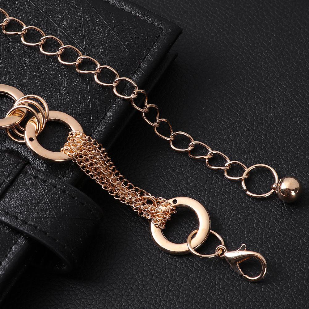 Elegant Waistband Dress Accessory Body Chain Belt Lady Waist Chain Metal Belt Alloy Buckle Belt