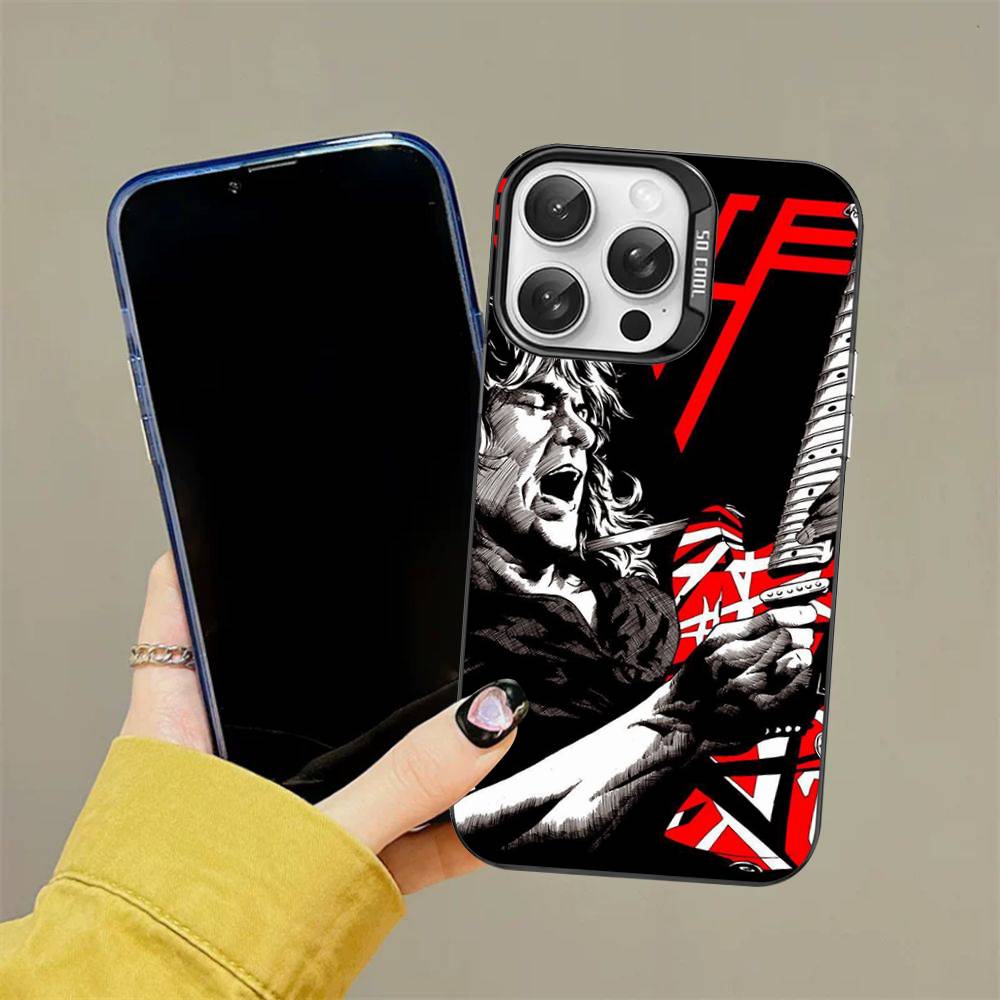 E-Eddie V-Van H-Halen Color Phone Case For iPhone 17 16 15 14 13 12 11 Pro Max Plus Pro Shell