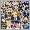 K-On! Japanese Anime Character Stickers - 50 Colorful Sheets for DIY Journals & Notebooks