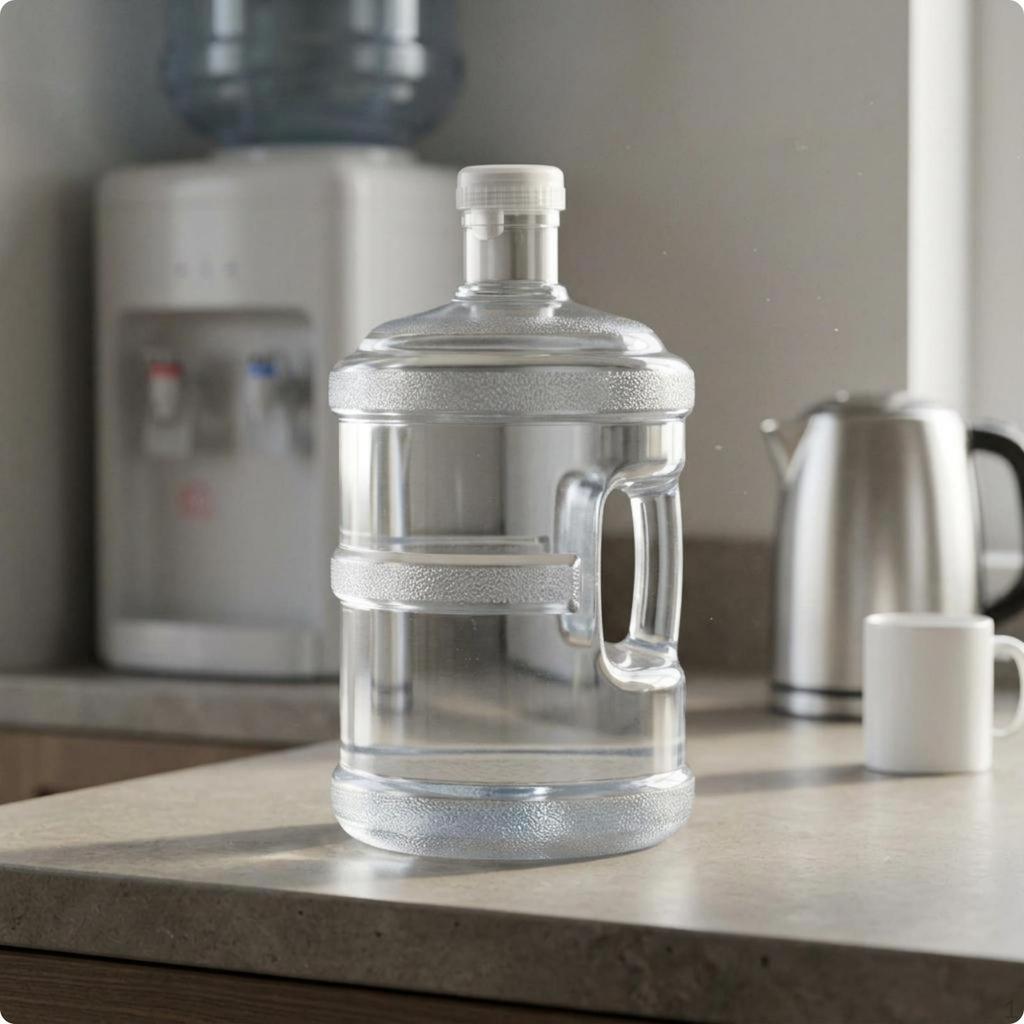 Water Dispenser Bottle Food Grade Jug with Handle Thickened Large Refill Transparent