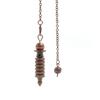 Energy Isis Pendulum Pointed Meditation Cone Metal Pendulum Witch Spiritual Pendulos  Women