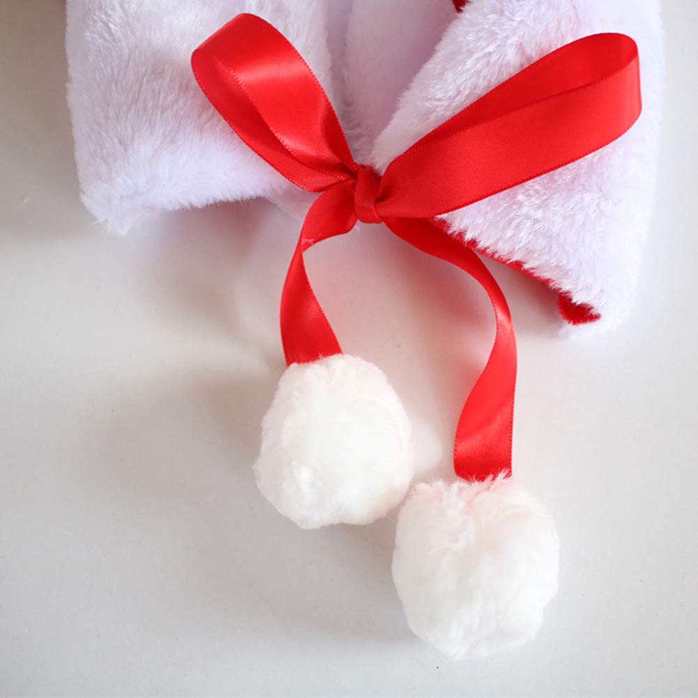 Ymgot Cloak Santa Cosplay Adults Santa Claus Poncho Cape Santa Clothes Holy Night Disguise ()
