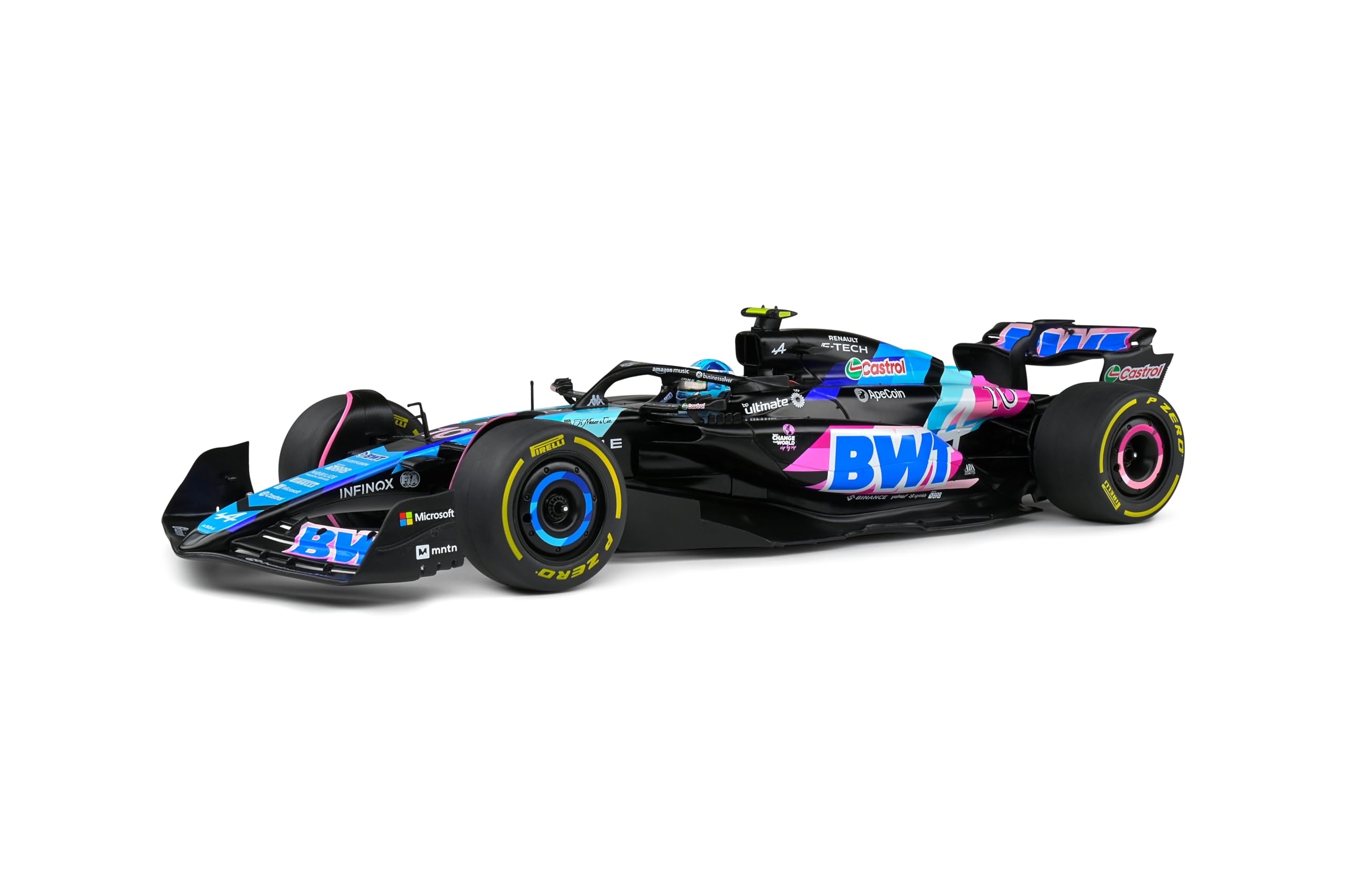 

Твердый BWT Alpine F1 Team A524 2024 F1 Monaco GP Gasly 1/18 #10 P.