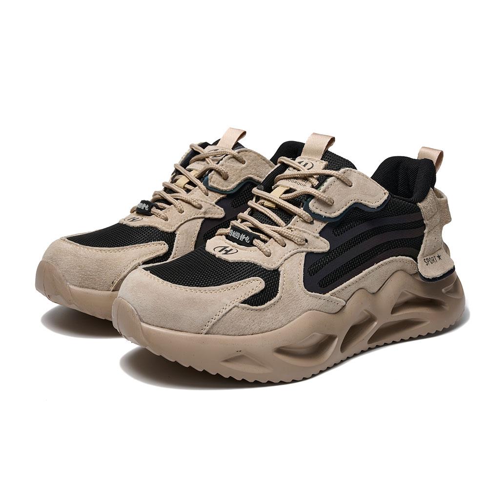 

35-46 Work Shoes Safety Shoes Genuine Leather Protective Shoes 35 сірий