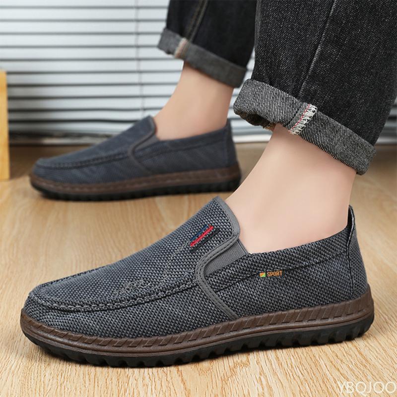 

Fashion Casual Men s Single Shoes Spring and Autumn New Style Fabric Breathable Wear-resistant Shallow Mouth Casual Sports Men s Shoes 39