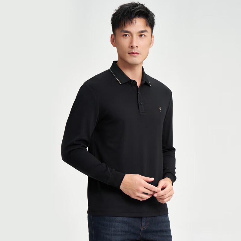 TRIES Men s Long-Sleeve Lapel POLO Shirt 52