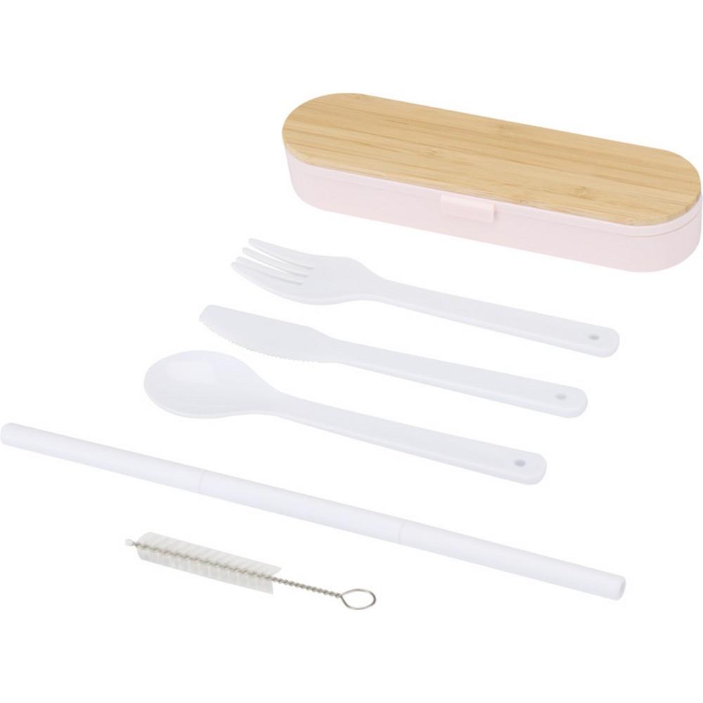 Floso Bamboo Lid Plain Cutlery Set