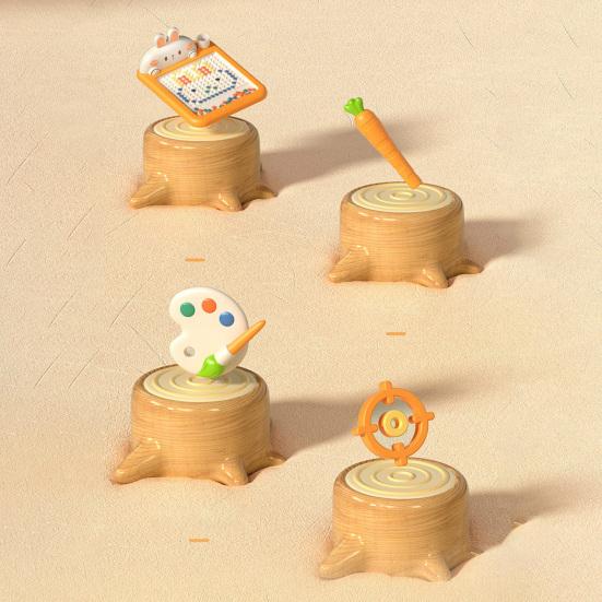 1 set Cartelă magnetică Planșă de desen cu pix Punct Piese de șah Forma Artă Iepure Educație timpurie