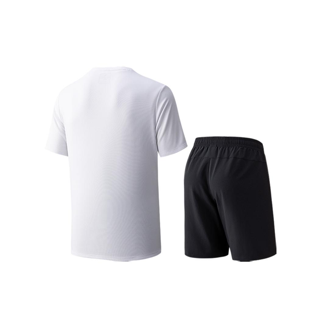 Anta Training Series Summer Casual Sports Suit Men suits Pure-White 952627201-6