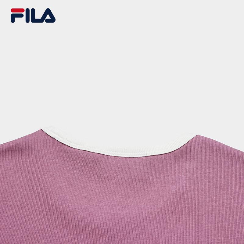 FILA Women's Ribbed Slim-Fit Short Sleeve T-Shirt