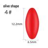 Silicone Olive-Shaped Fluorescent Fishing Float Tail Magnifier Bean