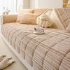 Sofa Cushion  New Winter Plush Warm Non-Slip Seat Cushion Backrest Towel Simple High-End Leather Sofa Cover