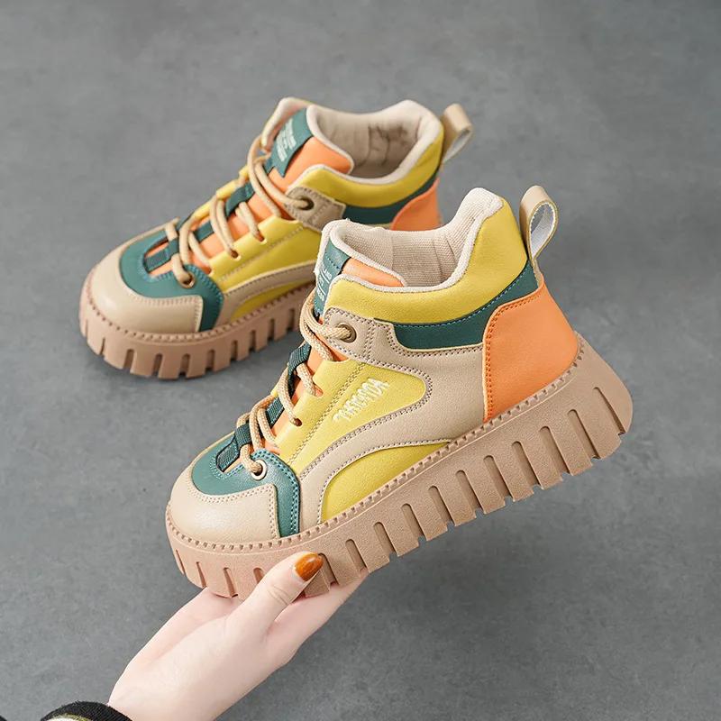 

Platform Cotton Shoes The New Winter Keep Warm Casual Platform Women Shoes Outdoor Plush Thickening High Quality Women Sneakers 40